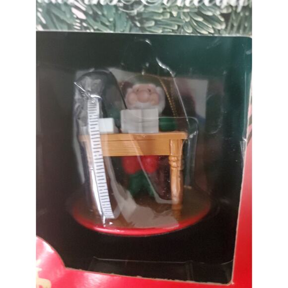 Lot Of 2 🎄 1991 Santakins Christmas Ornaments Santa Claus & Baldy New 🎅 - Picture 3 of 8